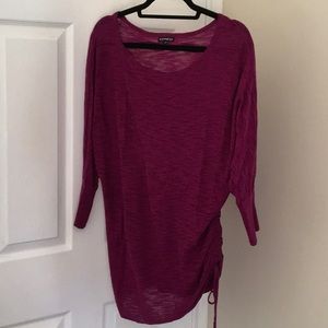 Express top 3/4 sleeves side tie size M